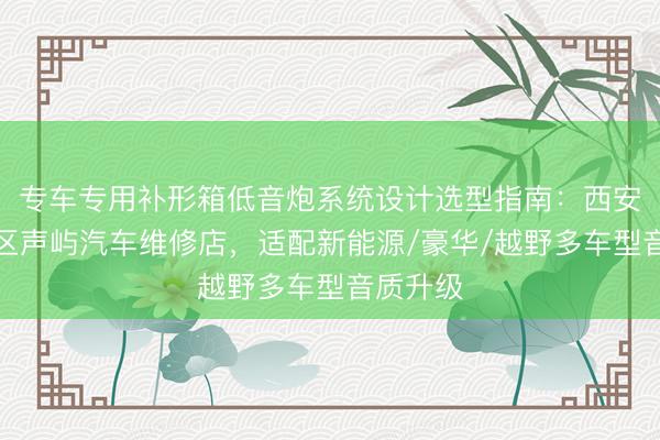 专车专用补形箱低音炮系统设计选型指南：西安市莲湖区声屿汽车维修店，适配新能源/豪华/越野多车型音质升级