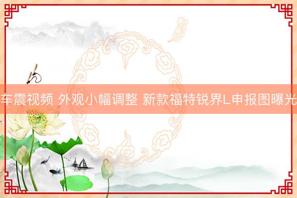 车震视频 外观小幅调整 新款福特锐界L申报图曝光