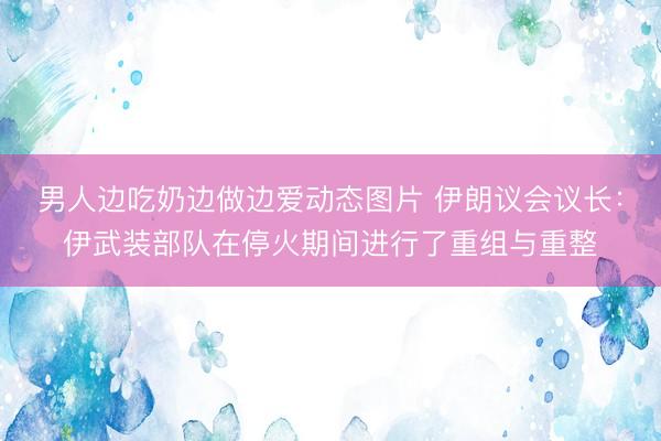 男人边吃奶边做边爱动态图片 伊朗议会议长：伊武装部队在停火期间进行了重组与重整
