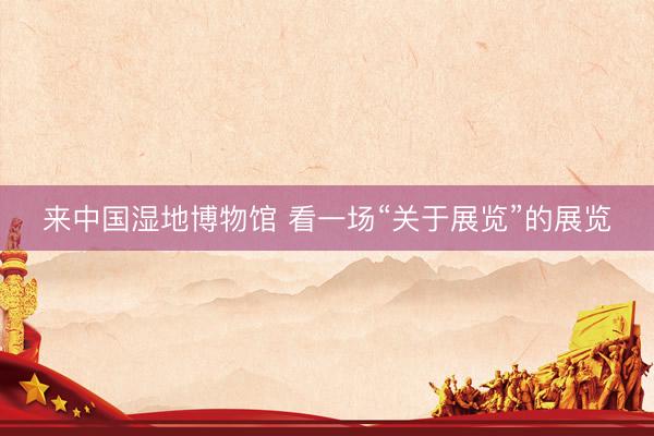 来中国湿地博物馆 看一场“关于展览”的展览