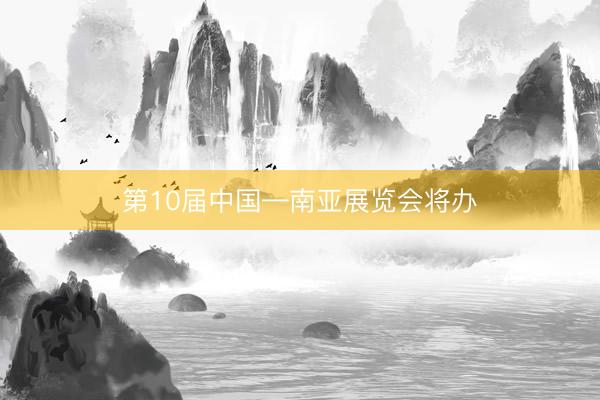 第10届中国—南亚展览会将办