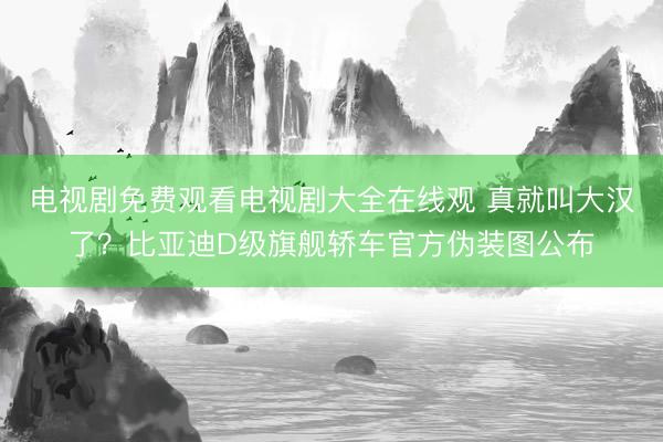 电视剧免费观看电视剧大全在线观 真就叫大汉了?比亚迪D级旗舰轿车官方伪装图公布